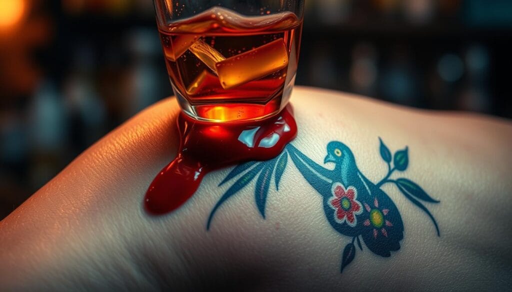 effects of drinking on new tattoos