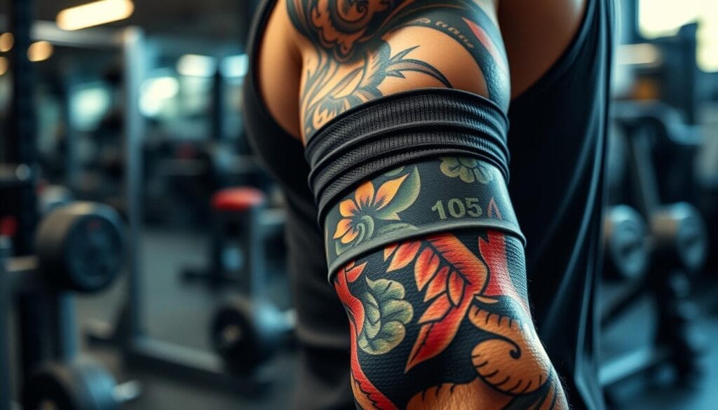 protecting tattoo during exercise