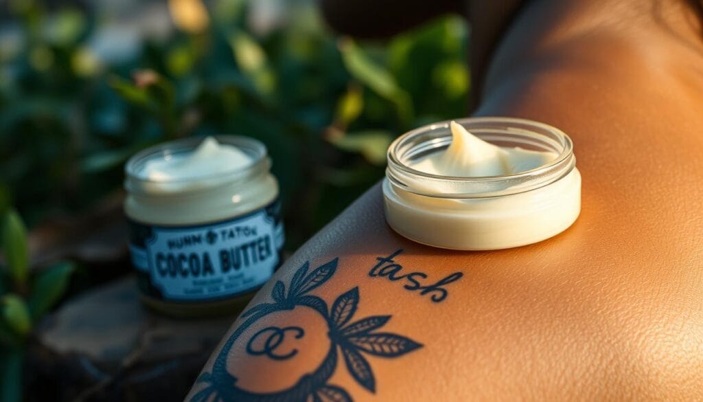 Cocoa butter for old tattoos