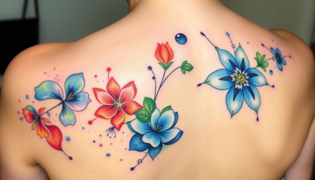 Watercolour tattoos