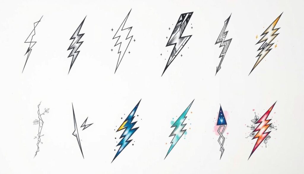 lightning tattoo designs