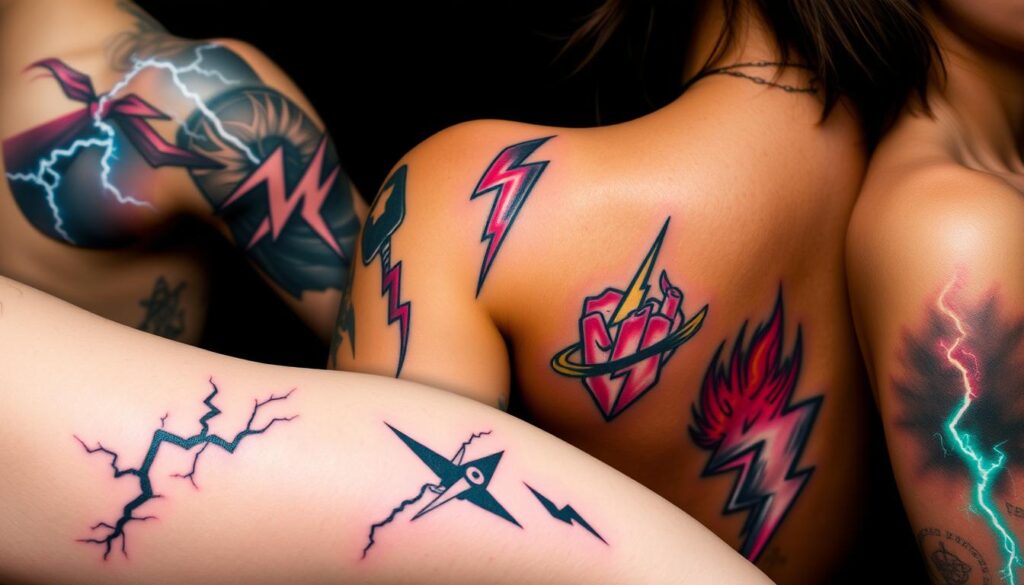 lightning tattoos in pop culture