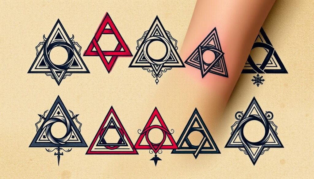 triangle tattoo design