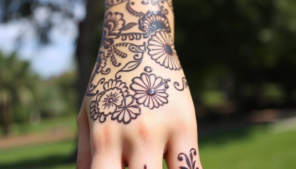 henna temporary tattoo