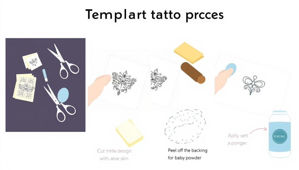 temporary tattoo process step by step